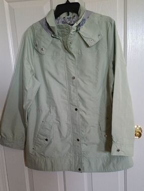 Nicole Miller Light Green Utility Jacket